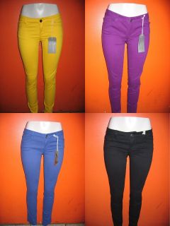 Iris jeans stretch color basic 5 pocket skinny pants purple,r​oyal 