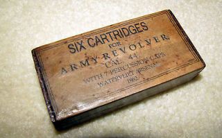   Style Colt Cartridge Ammo Box Civil War 1851 1860 Army Reenactment