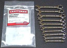   10pc Ignition Combination SAE Wrenches Set Wrench Tools USA Made