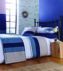 Blue & White Duvet Cover & Pillowcase Sets   Contemporary New York Bed 