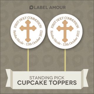   Cup Cake Toppers  First Communion  Cupcake Decoration