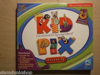 Kid Pix Deluxe 4 The Learning Company Ages 4 & UP PC MAC DVD ROM New 