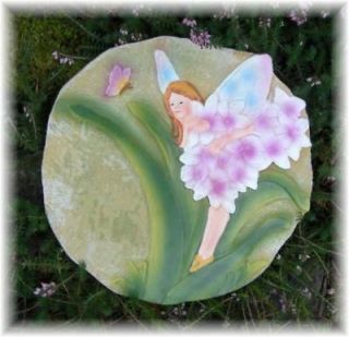 Concrete Plastic MOLD Garden Fairy #6 Stepping Stone