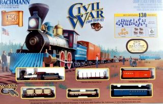 Bachmann HO Scale Train Sets Analog Civil War   Union 00708