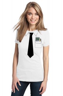 POCKET PROTECTOR NERD TEEAdult Ladies T shirt. Geek Engineer Funny 