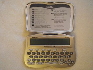 Franklin SPELLING ACE with THESAURUSModel SA 206S Dictionary, Games 