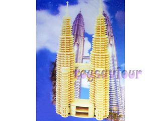 Woodcraft Construction Kit Model Petronas Twin Towers