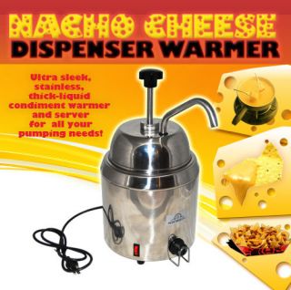 NACHO CHEESE DISPENSER WARMER WITH PUMP WHY BUY USED? OR A SMALLER 