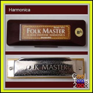 Newly listed New Suzuki FolkMaster Blues Harmonica Diatonic Harps 10 