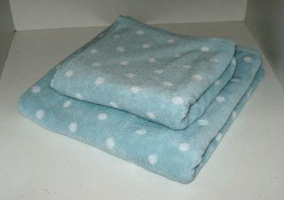Cath Kidston Hand/Bath Towels. Large Spot Pattern.