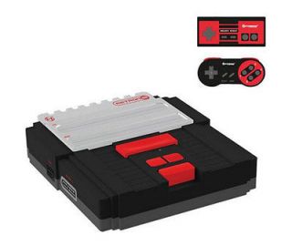 RetroN 2 SNES / NES Video Games Twin Console w/2x Controllers (Black)