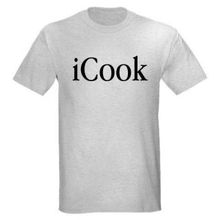 ICOOK I COOK CHEF SOUS COOKING COOKER BOOK T SHIRT