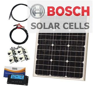 40W 12V solar charging kit (40 watt panel, controller, brackets) for 