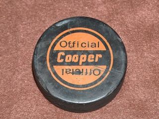 Vintage Official Cooper Czechoslovakia Hockey Puck