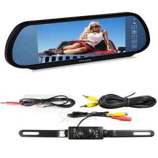 LCD Screen Car Rear View Backup Parking Mirror Monitor + Camera 