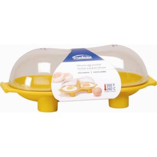 Silicone Double Egg Poacher For Stovetop Microwave And Covered Skillet 