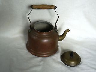 Antique Copper Tea Kettle with Lid, Copperware Decoration Teapot