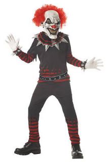 Scary Evil Clown Child Halloween Costume 00335