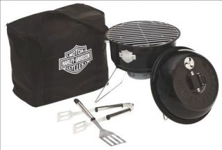 HARLEY DAVIDSON PORTABLE TABLETOP COOKING GRILL NEW TAILGATING