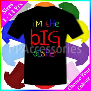 The Big Sister Funny Cool Gift Kids Girl Cotton T Shirt