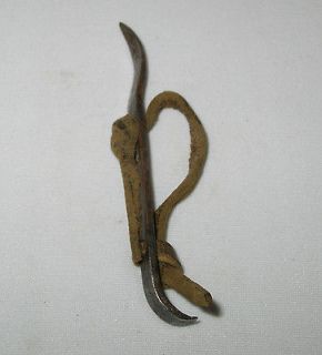   Antique Tool Hand held Corn Husker,Leather & Steel Hand Held Sheller 2