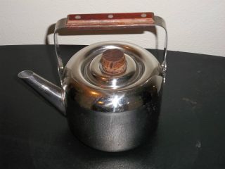 vintage stainless tea kettle in Collectibles