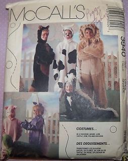 McCalls 3940 Childs Costumes Sewing Pattern Size L   Lion Cow Turtle 