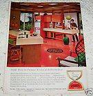 1961 FORMICA retro Kitchen counters cabinets 1 PAGE AD