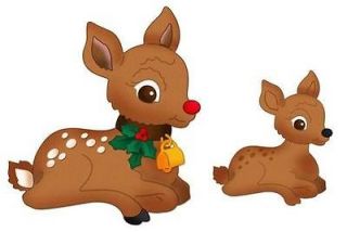 Cottage Cutz CHRISTMAS FAWN Die Cuts (set of 2 premade) 3.1 X 3.5