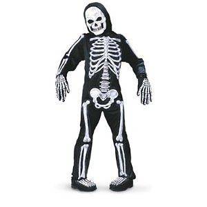   Costume Skull Suit Jumpsuit Scary Halloween Pop Out Bones Kids