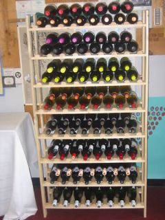 Great Buy 120 bottle Wine Cellar Rustic shelf wood rack