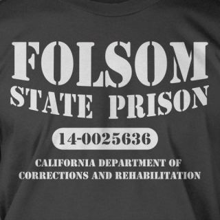 Folsom State Prison Funny Country Rock Music Geek Nerd Cool Tee Shirt 