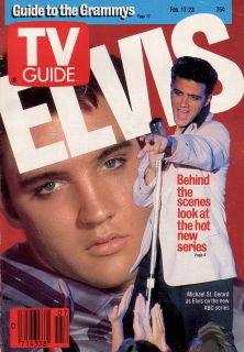 Elvis Presley 1990 TV Guide Cover Refrigerator / Tool Box Magnet
