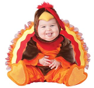 LIL GOBBLER INFANT TODDLER COSTUME Cutie Plush Turkey Feathers 