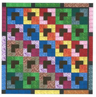Easy Quilt Kit/Crayons in the box/Pre cut Ready To Sew/GorgeousTo 