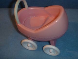 Vintage Little Tikes dollhouse furniturbaby buggy great condition