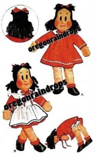 Little Lulu Doll Pattern & Doll Clothes Pattern   Vintage 1948