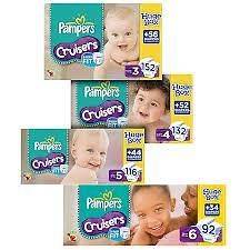 Pampers Cruisers Diapers Size 3 4 5 6 CHEAP