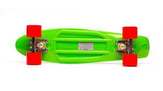   Plastic Skateboard GREEN CRUISER Banana Board  + Tool