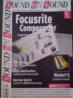 SOUND ON SOUND MAY 1999 FOCUSRITE CATATONIA WALDORF Q