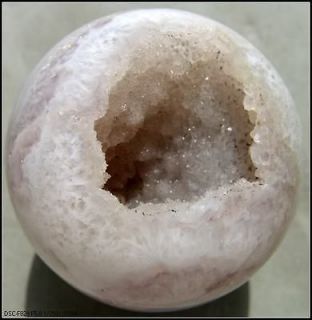 Huge 75mm Geode Agate Quartz Crystal Sphere Ball