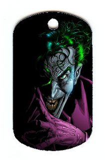 Batman / The Joker #3 Dog Tag Necklace [ and Free Chain]