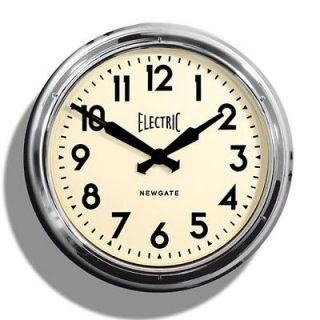 Newgate Giant ‘Electric’ Wall Clock   chrome # AWN14K