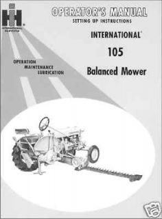 International Cub Manual 105 Balanced Mower Sickle Bar