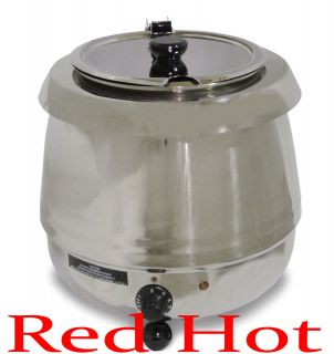 STAINLESS STEEL SOUP KETTLE FOOD WARMER CHILI CHEESE