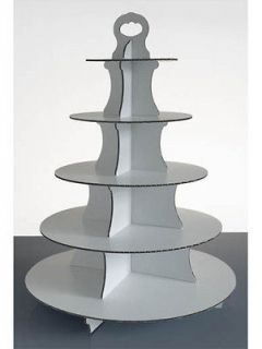 NEW 5 TIER DISPOSABLE EVENT & PARTY CUPCAKE STAND