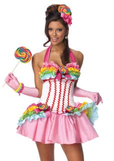 Sexy Womens Candy Lollipop Dress Halloween Costume