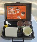Vtg coffee pot & set by Empire Camping Combo 4 Cup Coffeemaker Travel 