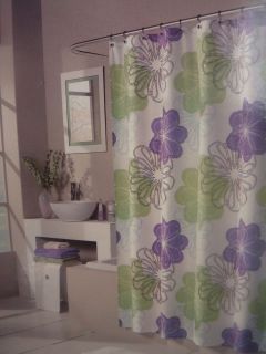 West St. Designs Spiro Fabric Shower Curtain 70 x 72 NIP