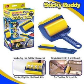   SET Stick It Buddy Sticky Roller You can use for life AS Seen On TV